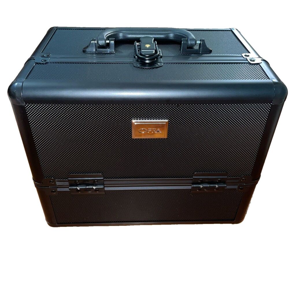 OFRA Professional Makeup Artist Toolbox Case Black Cosmetic Carrying Case NEW